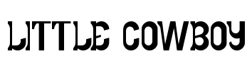 LITTLE COWBOY Font Image