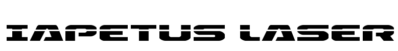 Iapetus Laser Font Image