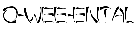 o-wee-ental Font Image