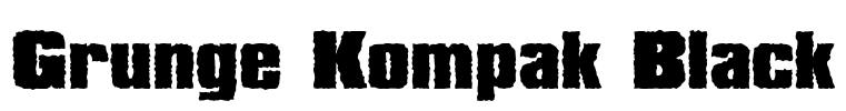 Grunge Kompak Black Font Image