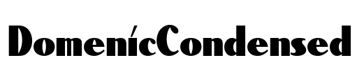DomenicCondensed Font Image