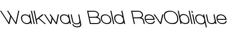 Walkway Bold RevOblique Font Image