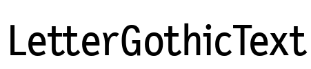 LetterGothicText