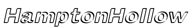 HamptonHollow Font Image