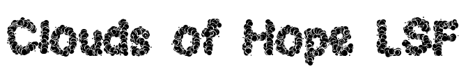 Clouds of Hope LSF Font Image