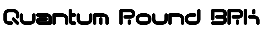 Quantum Round BRK Font Image