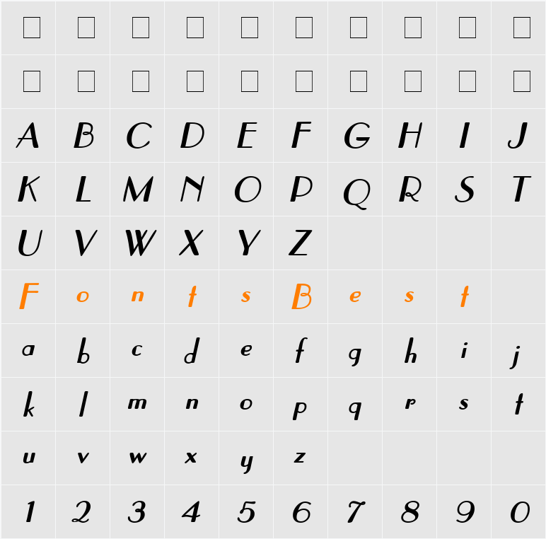 Publish Character Map