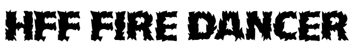 HFF Fire Dancer Font Image