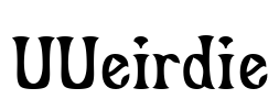 UUeirdie Font Image