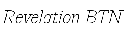 Revelation BTN Font Image