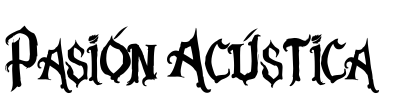 Pasión Acústica Font Image