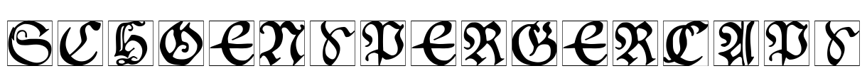 SchoenspergerCaps Font Image