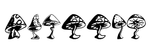 Shrooms Font Image