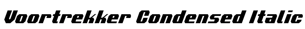 Voortrekker Condensed Italic