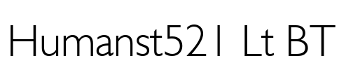 Humanst521 Lt BT