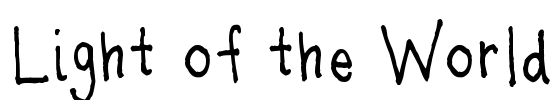 Light of the World Font Image