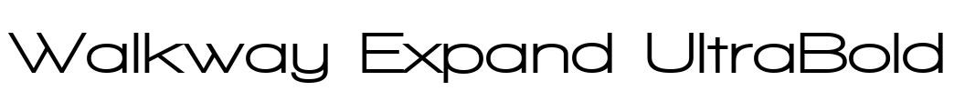 Walkway Expand UltraBold Font Image