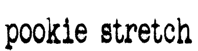 pookie stretch Font Image