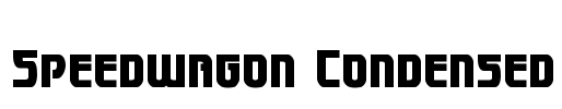 Speedwagon Condensed Font Image