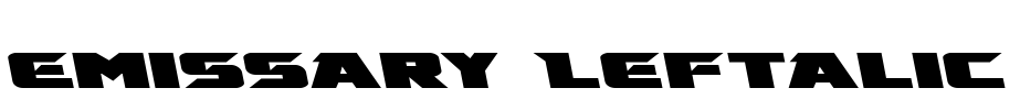 Emissary Leftalic Font Image