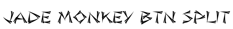 Jade Monkey BTN Split Font Image