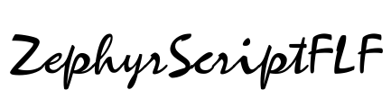 ZephyrScriptFLF Font Image