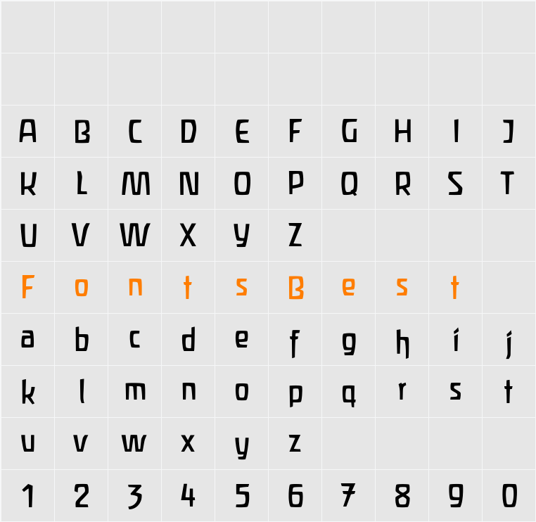 Liant Character Map