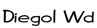 Diego1 Wd Font Image