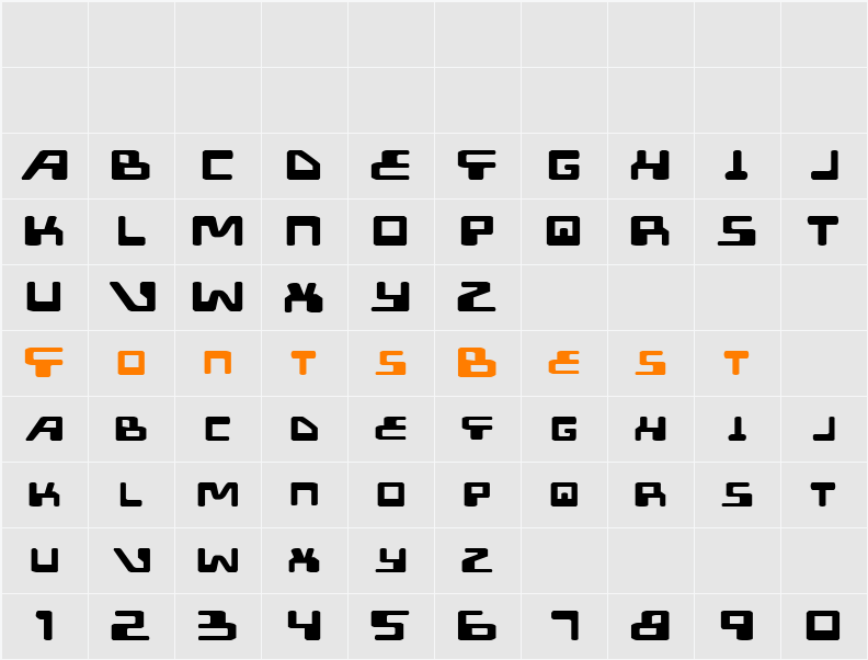 XPED Expanded Character Map