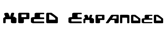 XPED Expanded Font Image
