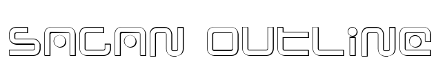 Sagan Outline Font Image