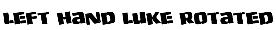 Left Hand Luke Rotated Font Image