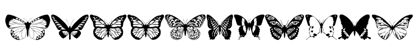 butterflips Font Image