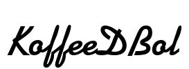 KoffeeDBol Font Image