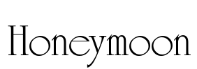 Honeymoon Font Image
