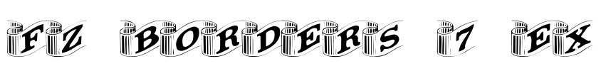 FZ BORDERS 7 EX Font Image
