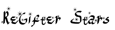 ReGifter Stars Font Image
