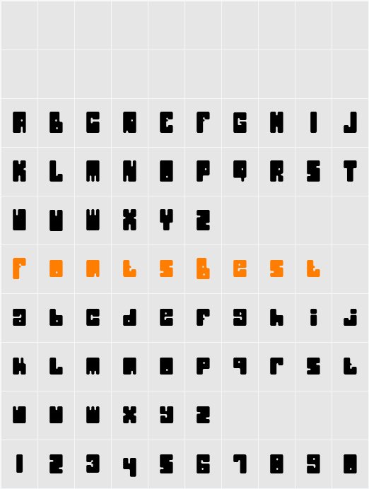 Potato Character Map