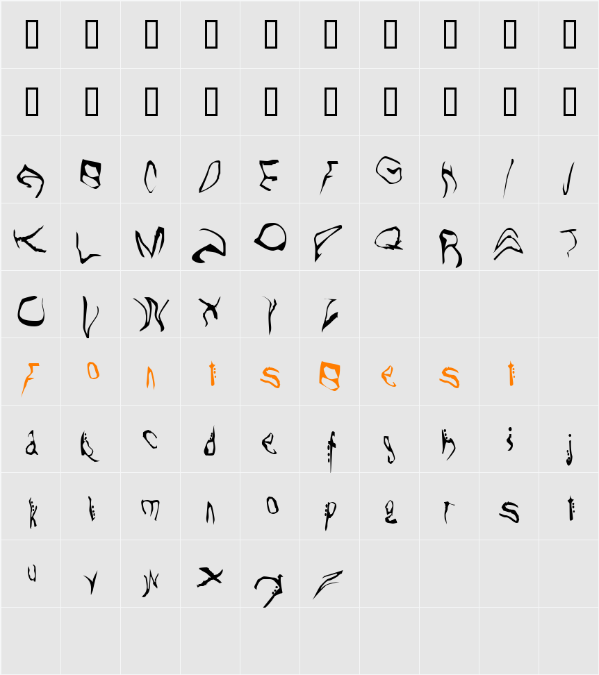 Willo the Wisp Character Map