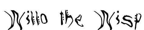Willo the Wisp Font Image