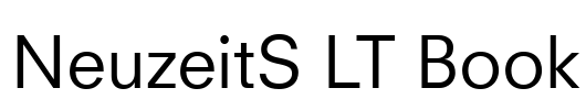 NeuzeitS LT Book