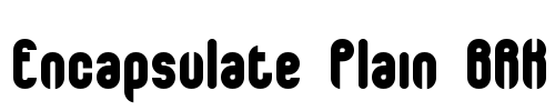 Encapsulate Plain BRK Font Image