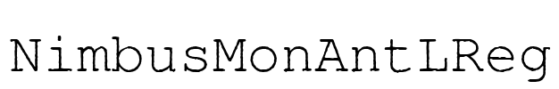 NimbusMonAntLReg Font Image