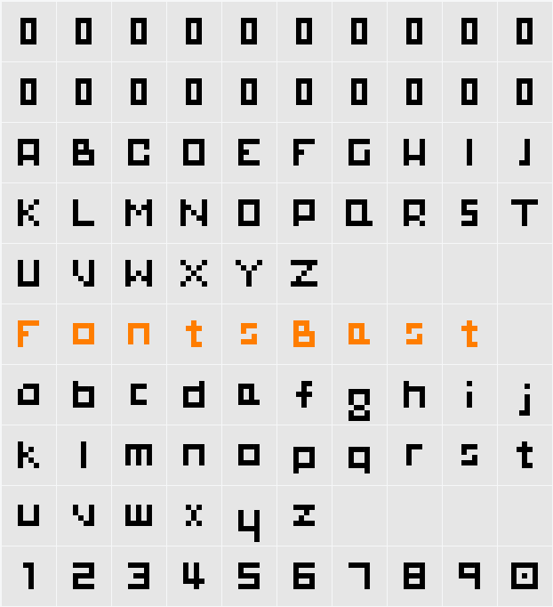 00Geometrix Character Map