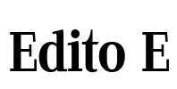 Edito E Font Image