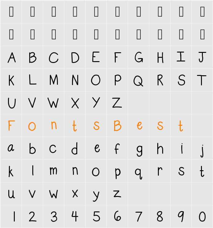 KBSubtle Character Map