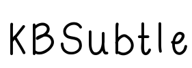 KBSubtle Font Image