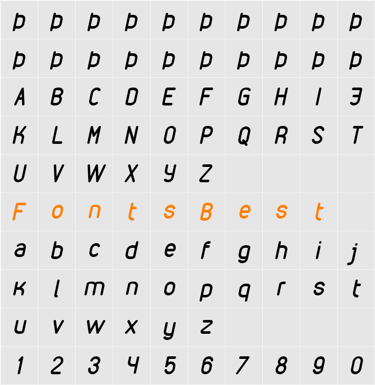 VDS Character Map