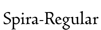 Spira-Regular Font Image