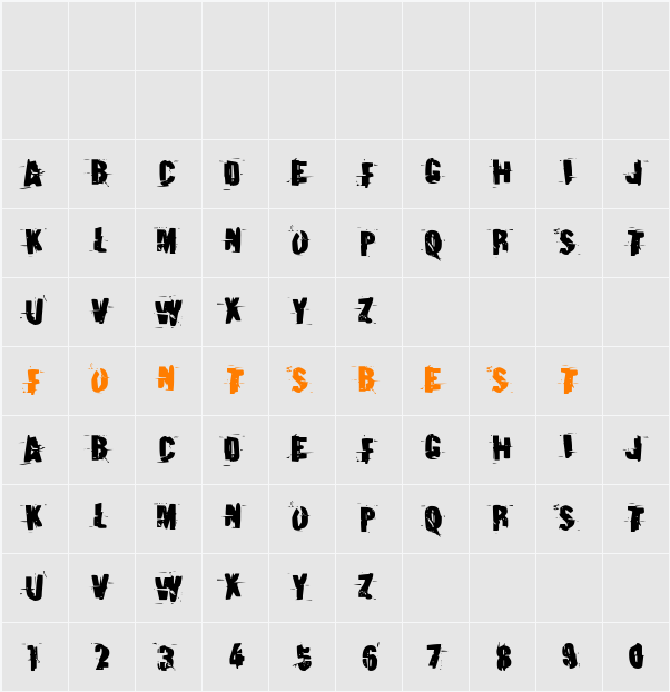 Earthshake Character Map
